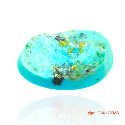 11.00 Cts Unheated Arizona Turquoise Loose Gemstone Oval Cabochon Natural 18x12x7 mm T-511