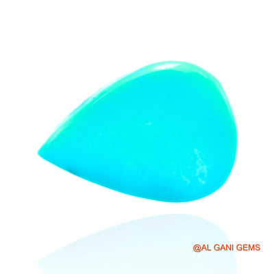 Natural Untreated Turquoise Loose Gemstone Pear Cabochon From Arizona 7.00 Cts 18x12x4 mm T-515