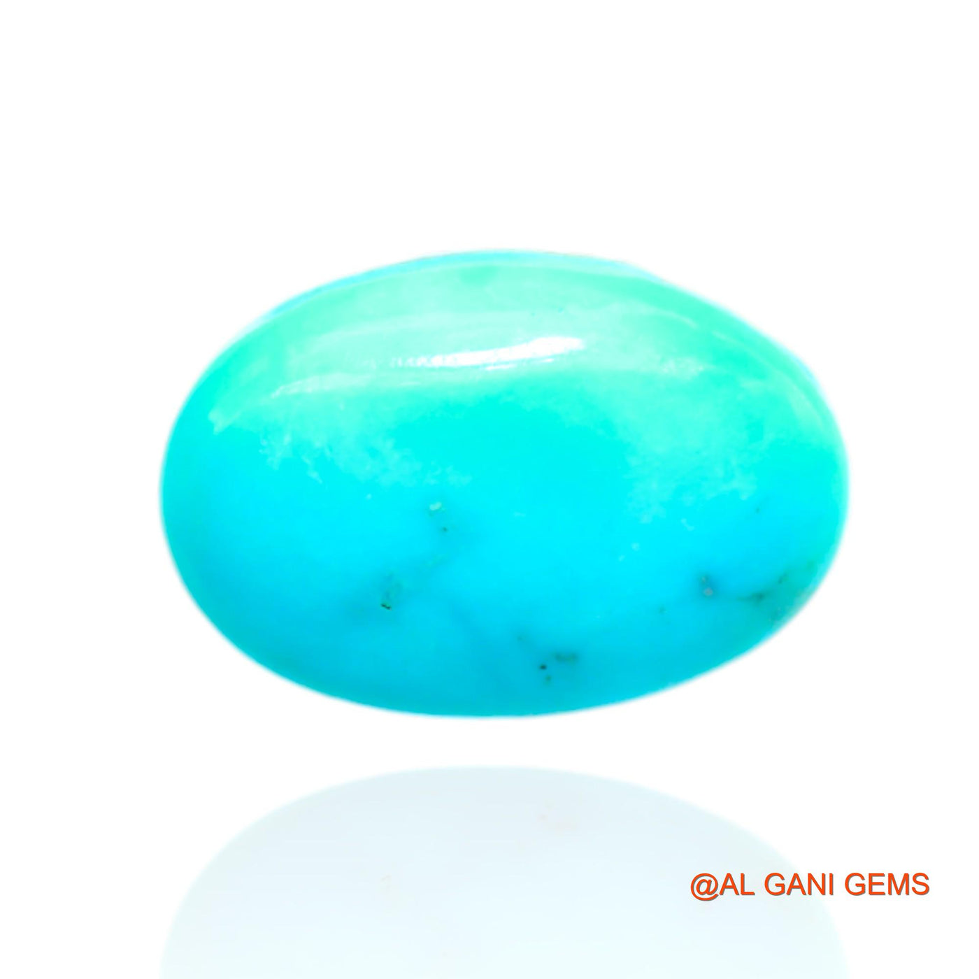 10.00 Cts Natural Arizona Turquoise Loose Gemstone Oval Cabochon 17x11x8 mm T-520