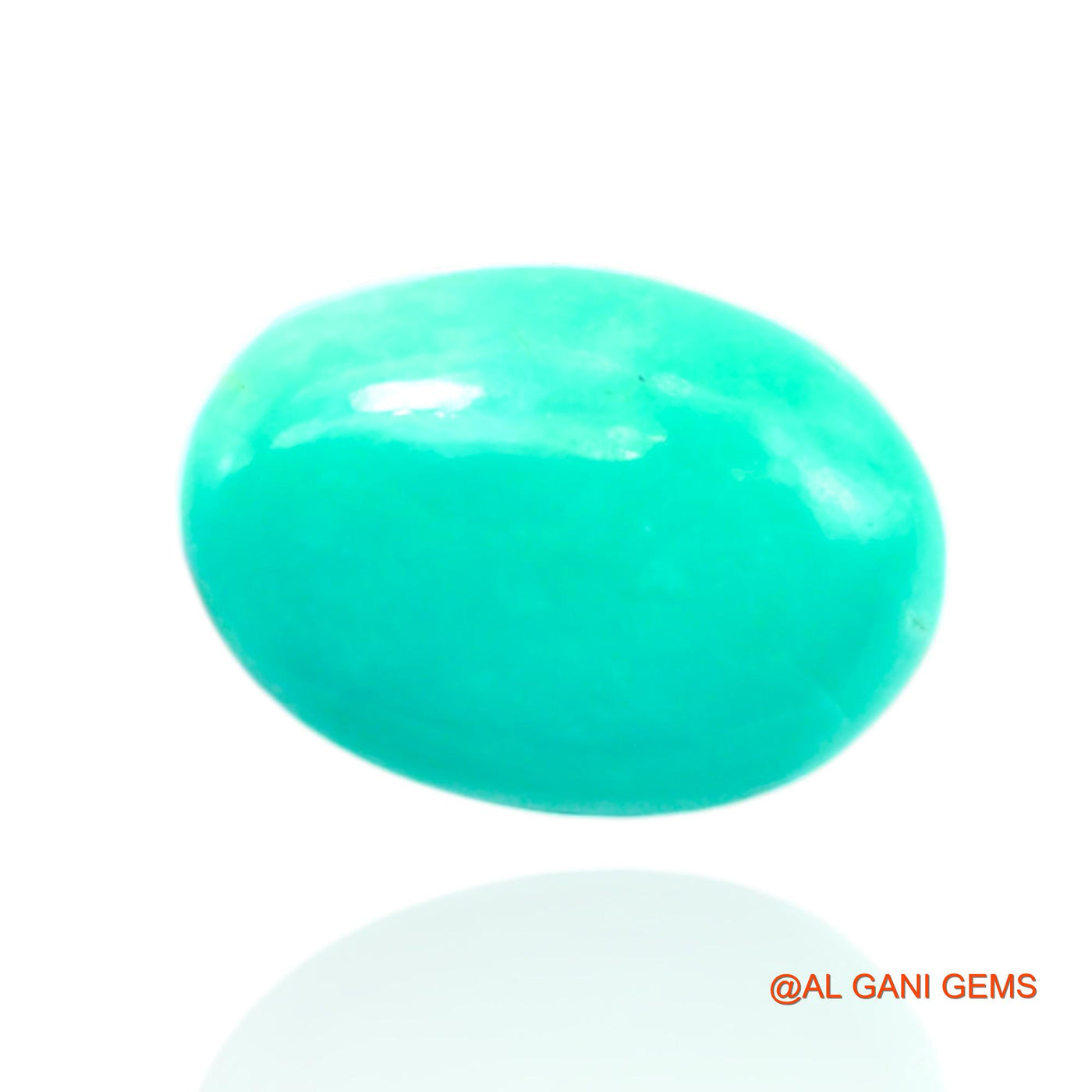 11.00 Cts Unheated Arizona Turquoise Loose Gemstone Oval Cabochon Natural 17x11x7 mm T-522