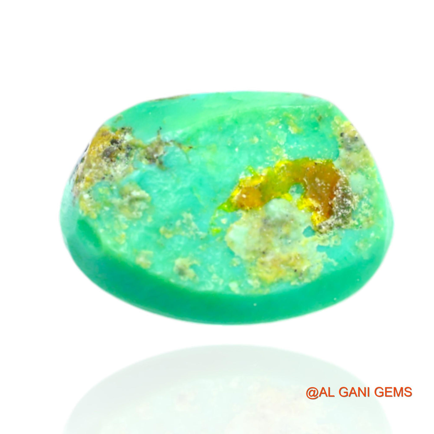 Natural Untreated Turquoise Loose Gemstone Oval Cabochon From Arizona 9.00 Cts 16x12x7 mm T-528