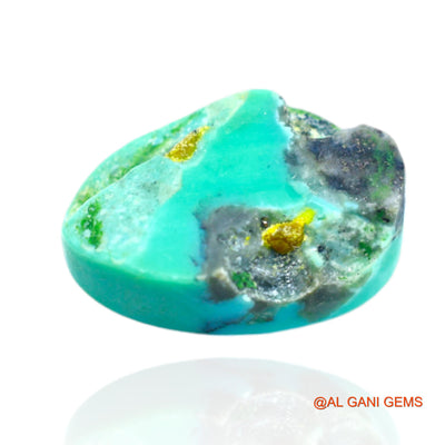 Natural Untreated Turquoise Loose Gemstone Oval Cabochon From Arizona 10.00 Cts 17x11x6 mm T-529