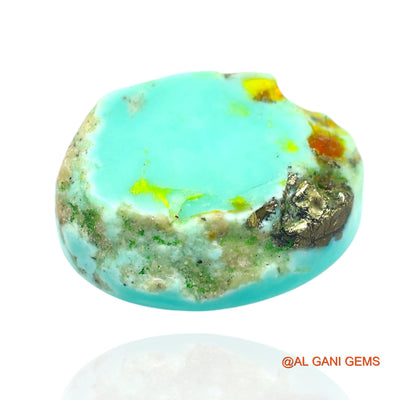 18.00 Cts Natural Arizona Turquoise Loose Gemstone Oval Cabochon 19x14x7 mm T-52