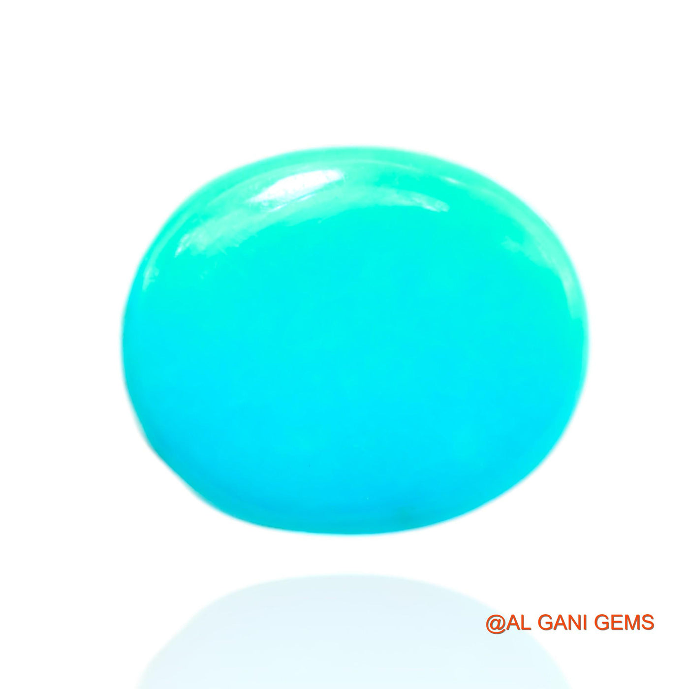 11.00 Cts Natural Arizona Turquoise Loose Gemstone Oval Cabochon 15x12x7 mm T-535