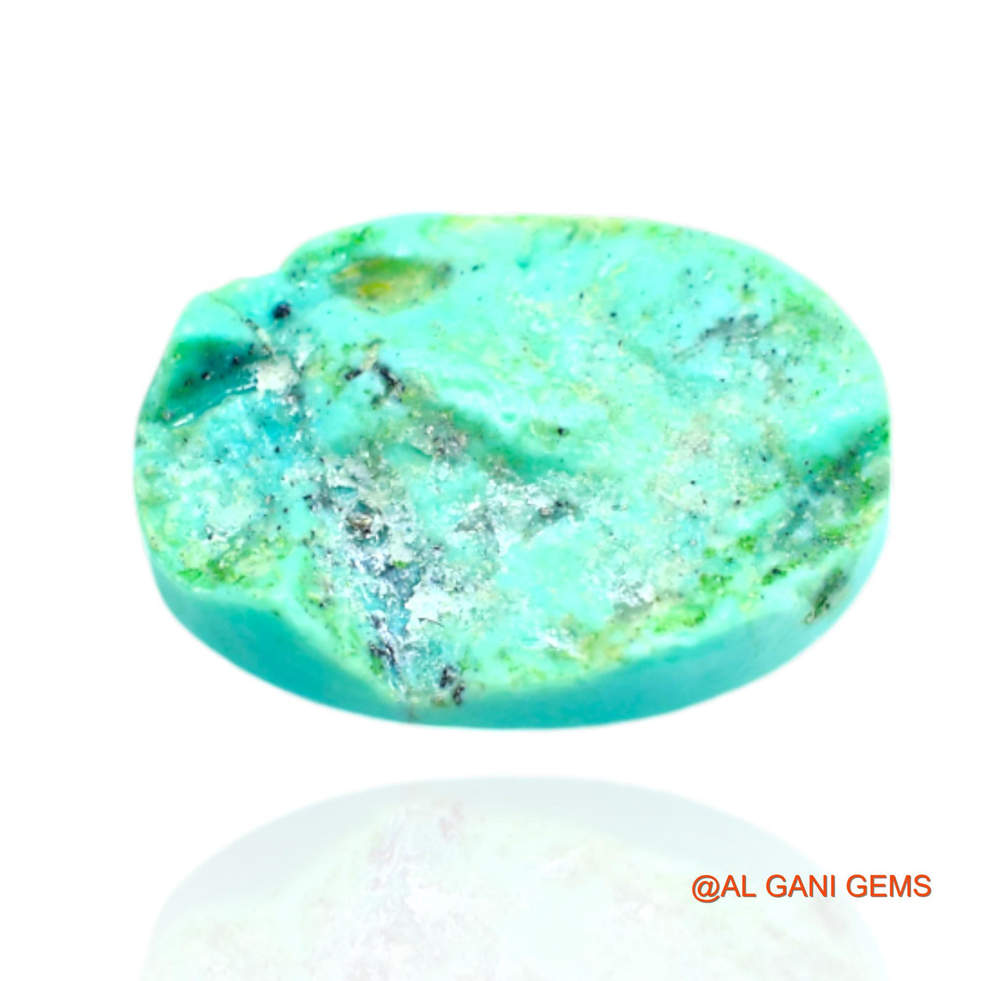 9.00 Cts Natural Arizona Turquoise Loose Gemstone Oval Cabochon 17x12x6 mm T-559
