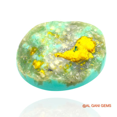 Natural Untreated Turquoise Loose Gemstone Oval Cabochon From Arizona 15.00 Cts 19x15x6 mm T-55