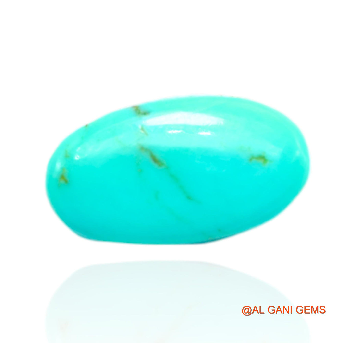 Natural Untreated Turquoise Loose Gemstone Oval Cabochon From Arizona 7.00 Cts 17x9x5 mm T-615