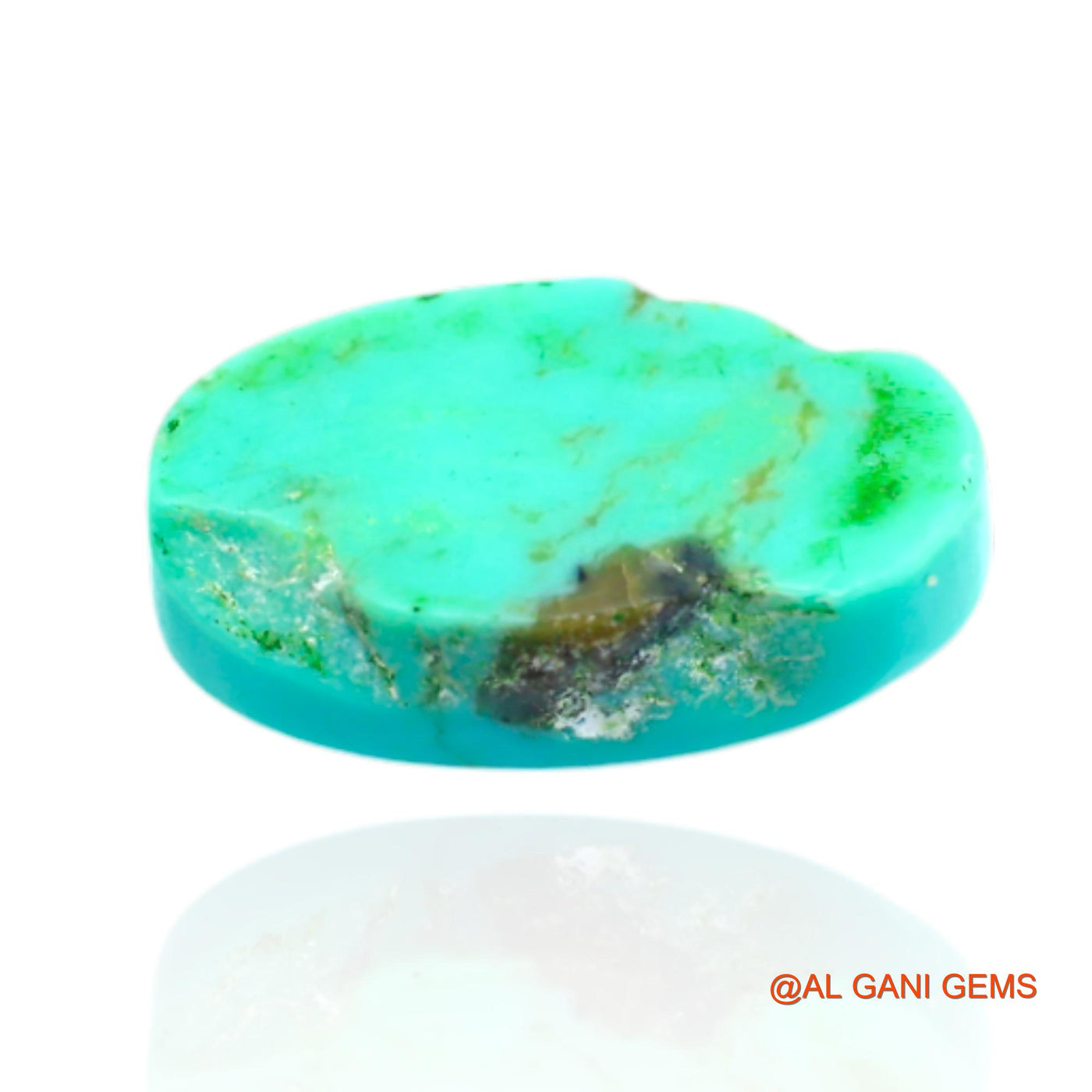 Natural Untreated Turquoise Loose Gemstone Oval Cabochon From Arizona 7.00 Cts 17x9x5 mm T-615
