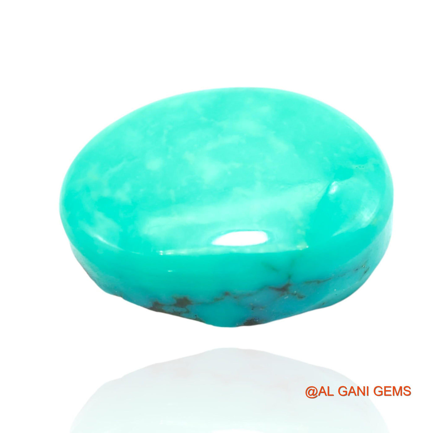 Natural Untreated Turquoise Loose Gemstone Oval Cabochon From Arizona 21.00 Cts 20x14x8 mm T-61