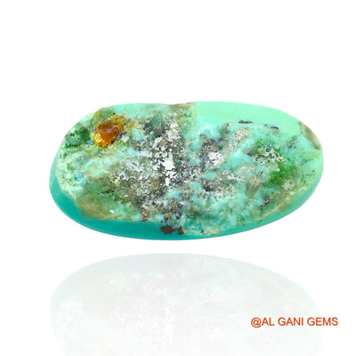 Natural Untreated Turquoise Loose Gemstone Oval Cabochon From Arizona 11.00 Cts 22x12x5 mm T-62