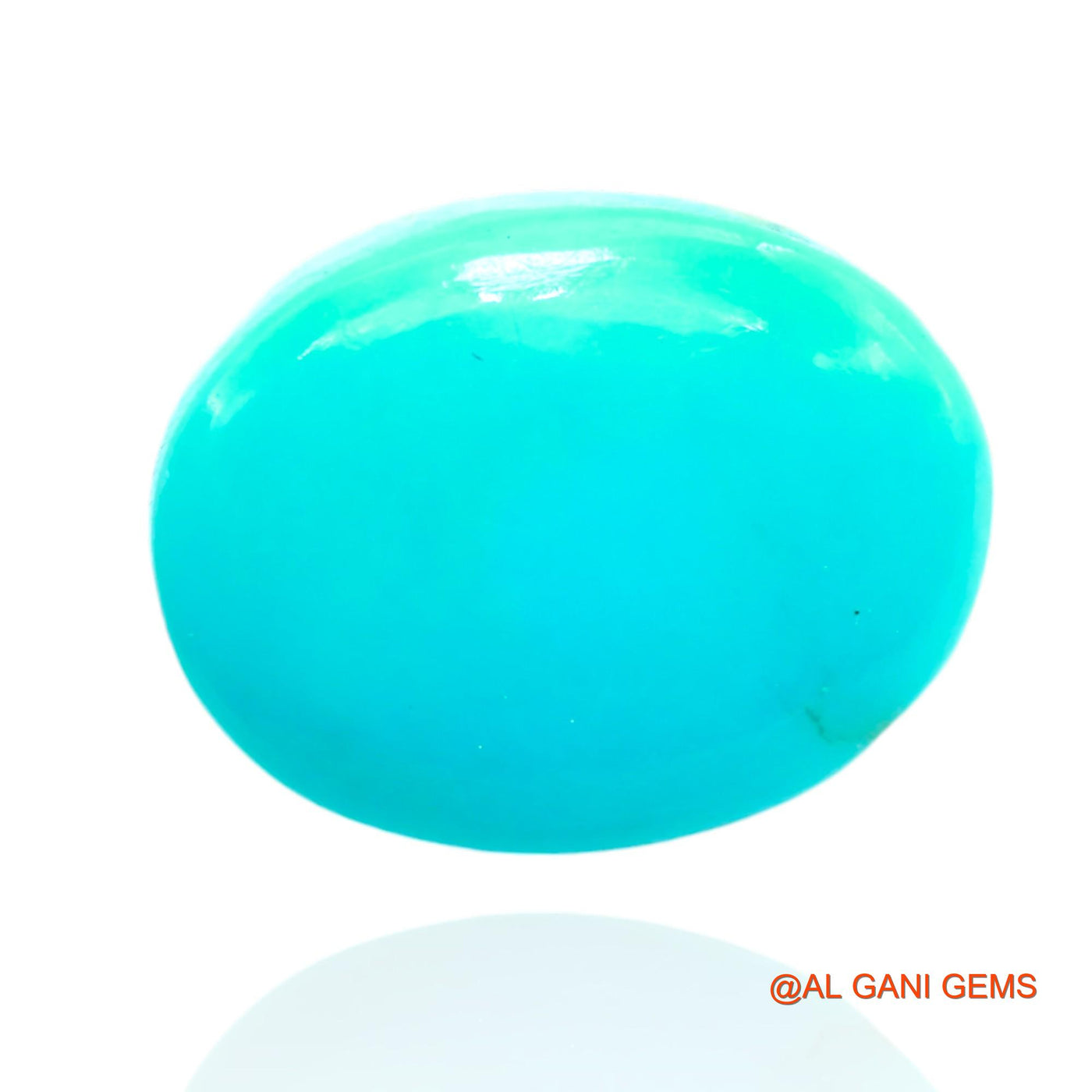 Natural Untreated Turquoise Loose Gemstone Oval Cabochon From Arizona 8.00 Cts 15x12x6 mm T-631