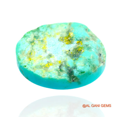 Natural Untreated Turquoise Loose Gemstone Oval Cabochon From Arizona 8.00 Cts 15x12x6 mm T-631