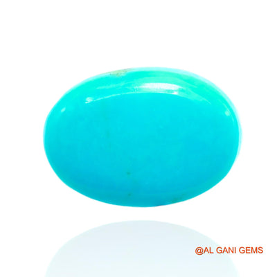 10.00 Cts Unheated Arizona Turquoise Loose Gemstone Oval Cabochon Natural 15x10x6 mm T-632
