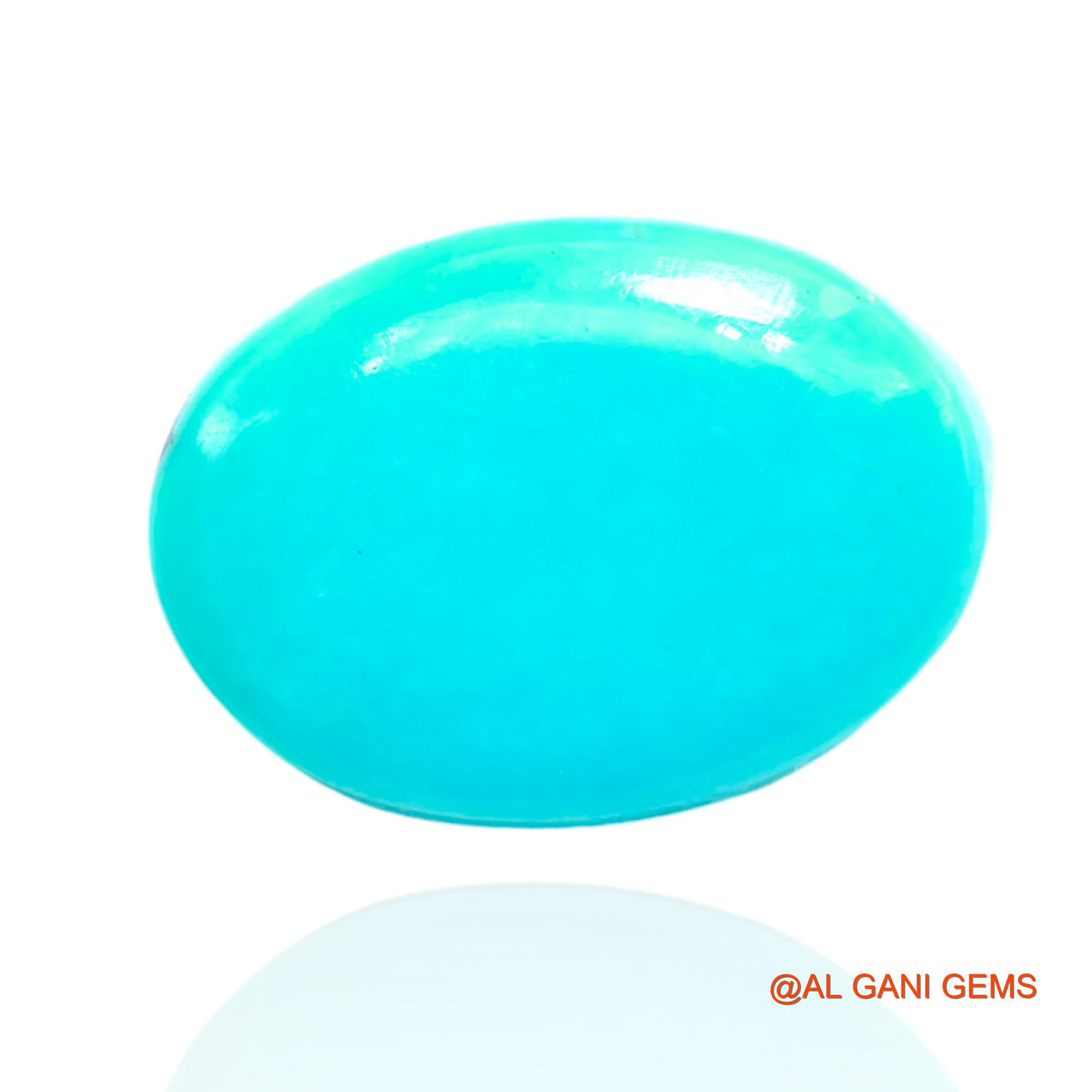 10.00 Cts Unheated Arizona Turquoise Loose Gemstone Oval Cabochon Natural 15x11x7 mm T-634