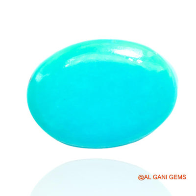 10.00 Cts Unheated Arizona Turquoise Loose Gemstone Oval Cabochon Natural 15x11x7 mm T-634