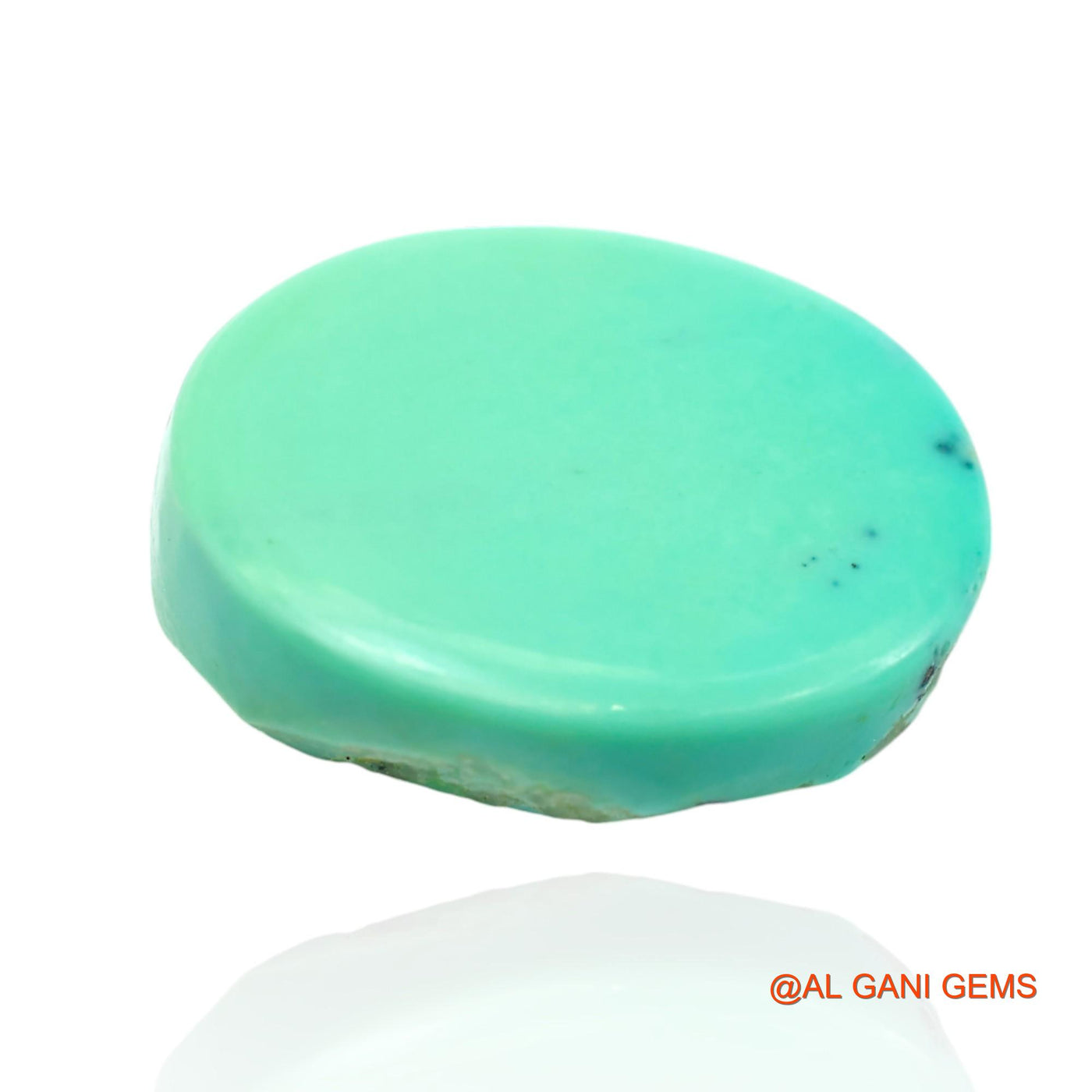 18.00 Cts Unheated Arizona Turquoise Loose Gemstone Oval Cabochon Natural 19x16x8 mm T-63