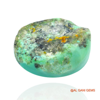 18.00 Cts Unheated Arizona Turquoise Loose Gemstone Oval Cabochon Natural 19x16x8 mm T-63