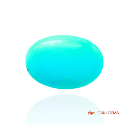 Natural Untreated Turquoise Loose Gemstone Oval Cabochon From Arizona 8.00 Cts 15x10x6 mm T-651