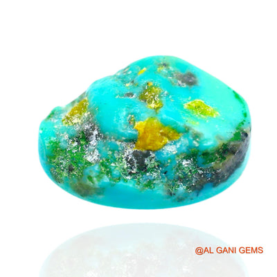Natural Untreated Turquoise Loose Gemstone Oval Cabochon From Arizona 8.00 Cts 15x10x6 mm T-651