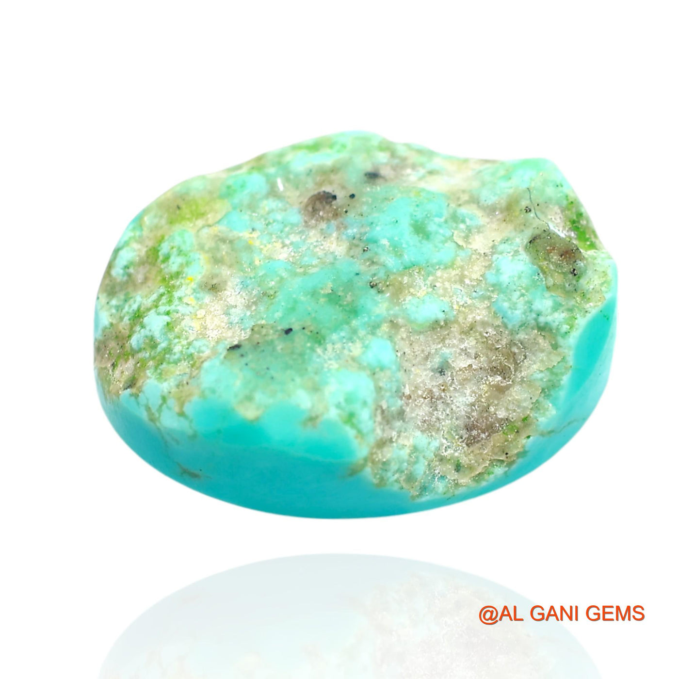 15.00 Cts Natural Arizona Turquoise Loose Gemstone Oval Cabochon 19x15x6 mm T-66