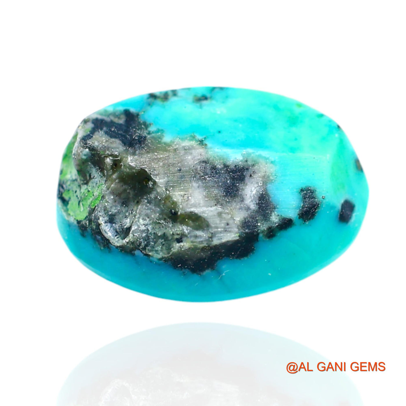 10.00 Cts Natural Arizona Turquoise Loose Gemstone Oval Cabochon 15x10x8 mm T-672