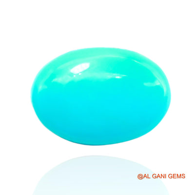 Natural Untreated Turquoise Loose Gemstone Oval Cabochon From Arizona 7.00 Cts 14x10x5 mm T-683