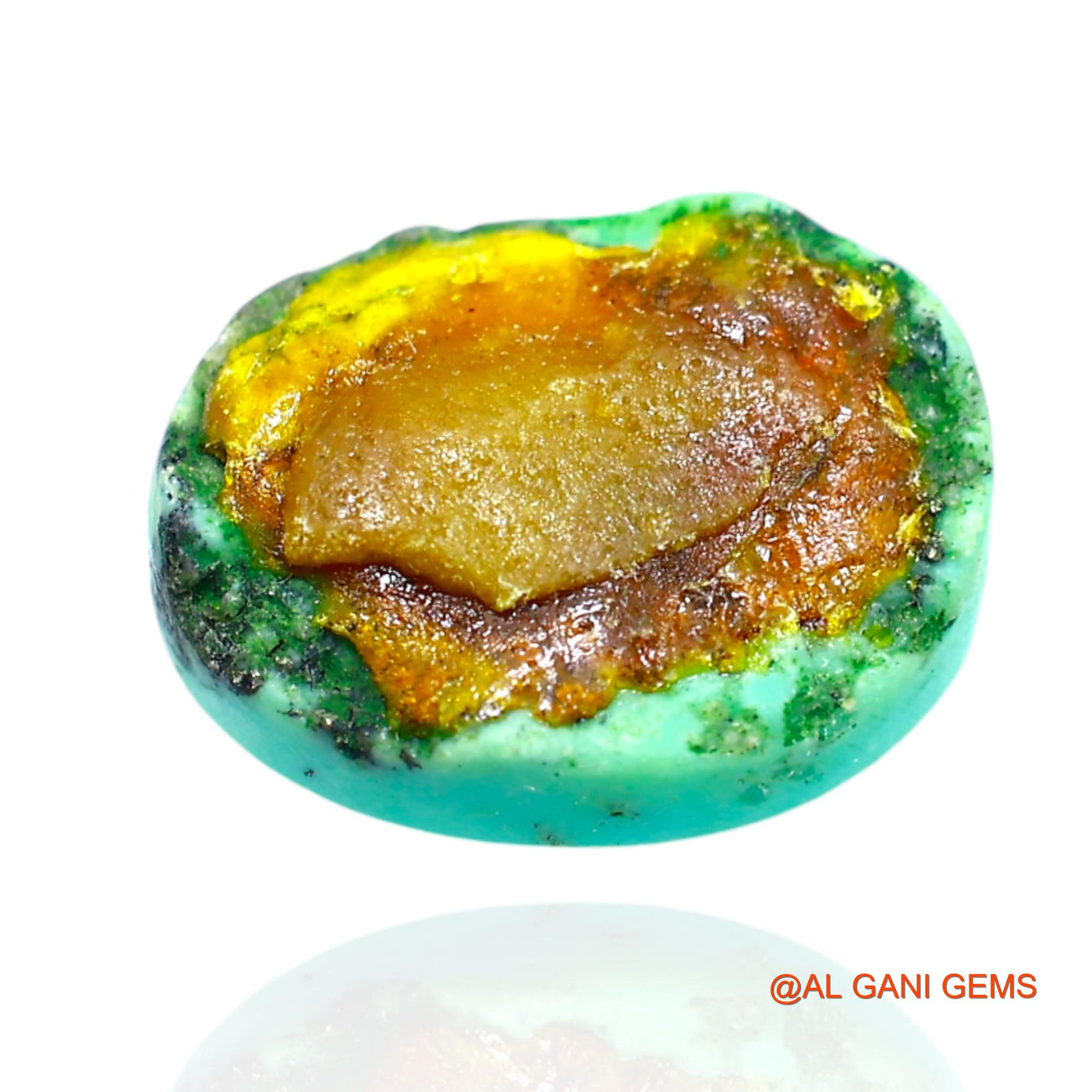 Natural Untreated Turquoise Loose Gemstone Oval Cabochon From Arizona 6.00 Cts 13x10x5 mm T-690