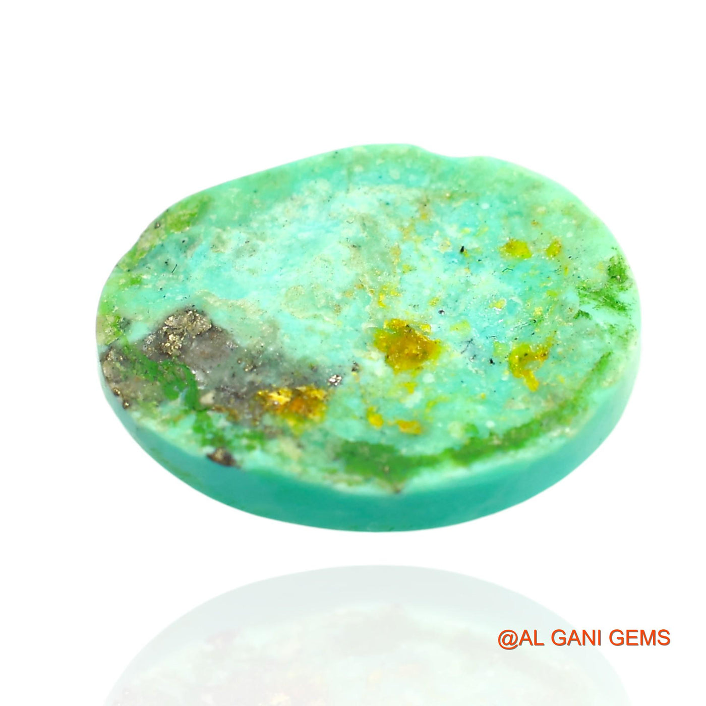 10.00 Cts Natural Arizona Turquoise Loose Gemstone Oval Cabochon 19x15x4 mm T-69