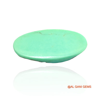 Natural Untreated Turquoise Loose Gemstone Oval Cabochon From Arizona 14.00 Cts 27x13x5 mm T-6