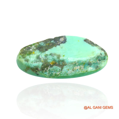 Natural Untreated Turquoise Loose Gemstone Oval Cabochon From Arizona 14.00 Cts 27x13x5 mm T-6