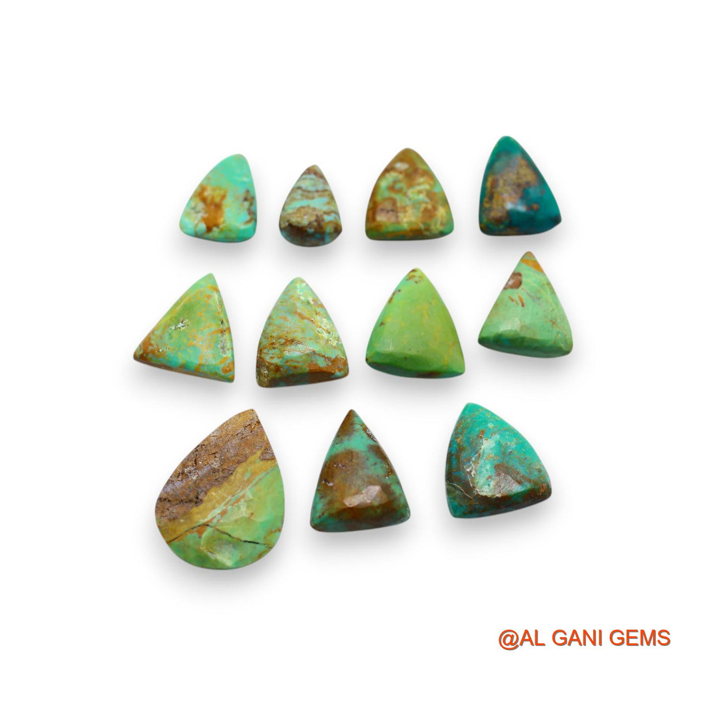 58.00 Cts Arizona TURQUOISE Loose Gemstone Fancy Cabochon Natural 19 Pcs Wholesale Lot 8X11X5 TO 15X20X4 MM T-741