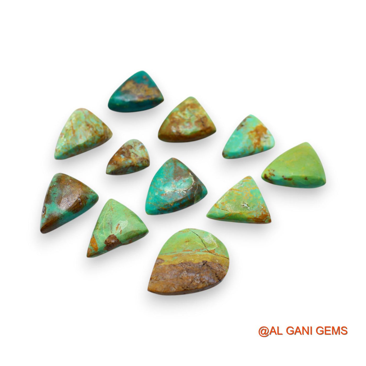 58.00 Cts Arizona TURQUOISE Loose Gemstone Fancy Cabochon Natural 19 Pcs Wholesale Lot 8X11X5 TO 15X20X4 MM T-741