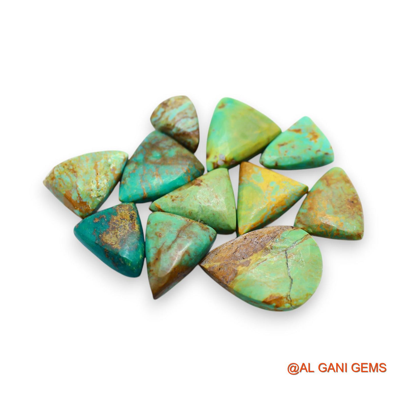 58.00 Cts Arizona TURQUOISE Loose Gemstone Fancy Cabochon Natural 19 Pcs Wholesale Lot 8X11X5 TO 15X20X4 MM T-741