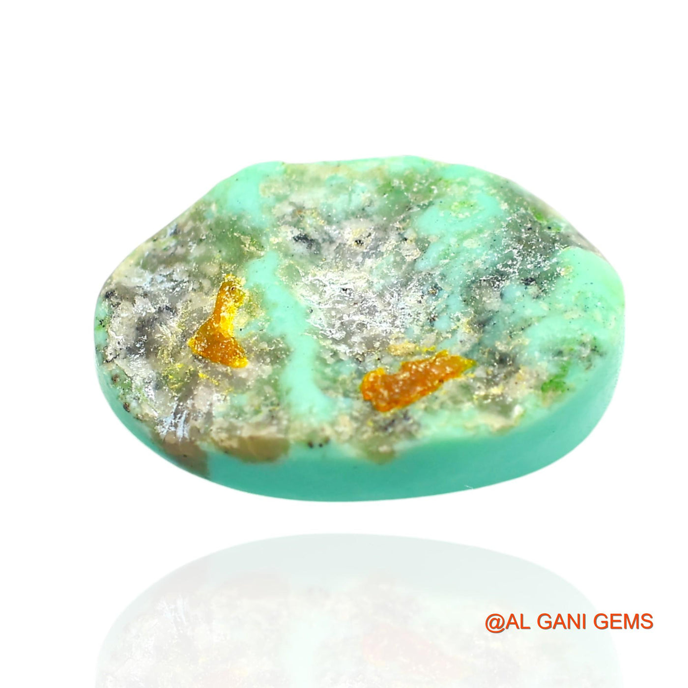 Natural Untreated Turquoise Loose Gemstone Oval Cabochon From Arizona 12.00 Cts 19x12x6 mm T-76