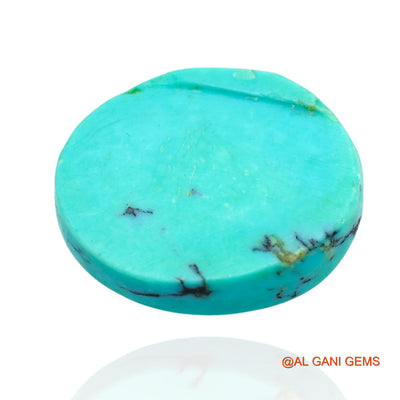 13.00 Cts Unheated Arizona Turquoise Loose Gemstone Oval Cabochon Natural 18x15x5 mm T-79