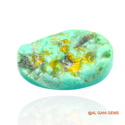 Natural Untreated Turquoise Loose Gemstone Oval Cabochon From Arizona 11.00 Cts 19x12x5 mm T-83