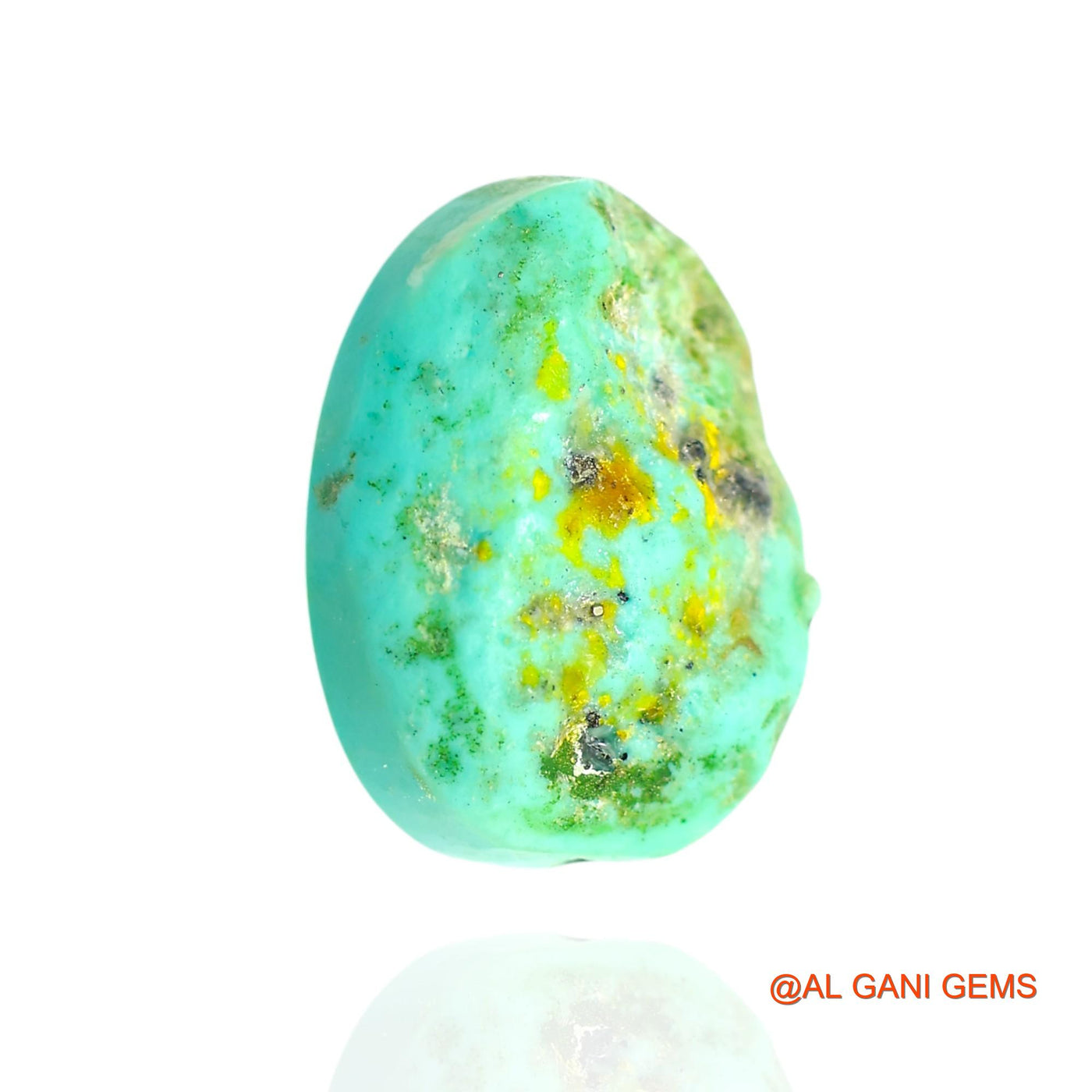 Natural Untreated Turquoise Loose Gemstone Oval Cabochon From Arizona 15.00 Cts 18x13x8 mm T-86
