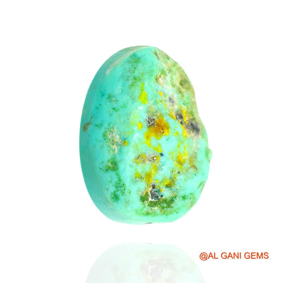 Natural Untreated Turquoise Loose Gemstone Oval Cabochon From Arizona 15.00 Cts 18x13x8 mm T-86