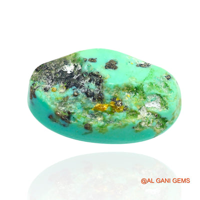 12.00 Cts Natural Arizona Turquoise Oval Cabochon Loose Gemstone For Jewelry 19x11x8 mm T-91