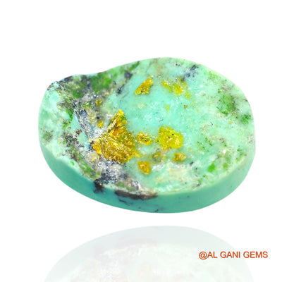 11.00 Cts Unheated Arizona Turquoise Loose Gemstone Oval Cabochon Natural 18x13x6 mm T-94
