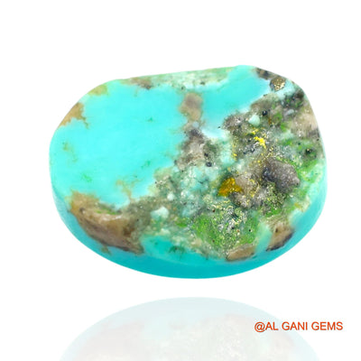 14.00 Cts Natural Arizona Turquoise Loose Gemstone Oval Cabochon 17x13x6 mm T-95