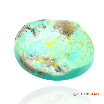 11.00 Cts Unheated Arizona Turquoise Loose Gemstone Oval Cabochon Natural 17x13x6 mm T-97