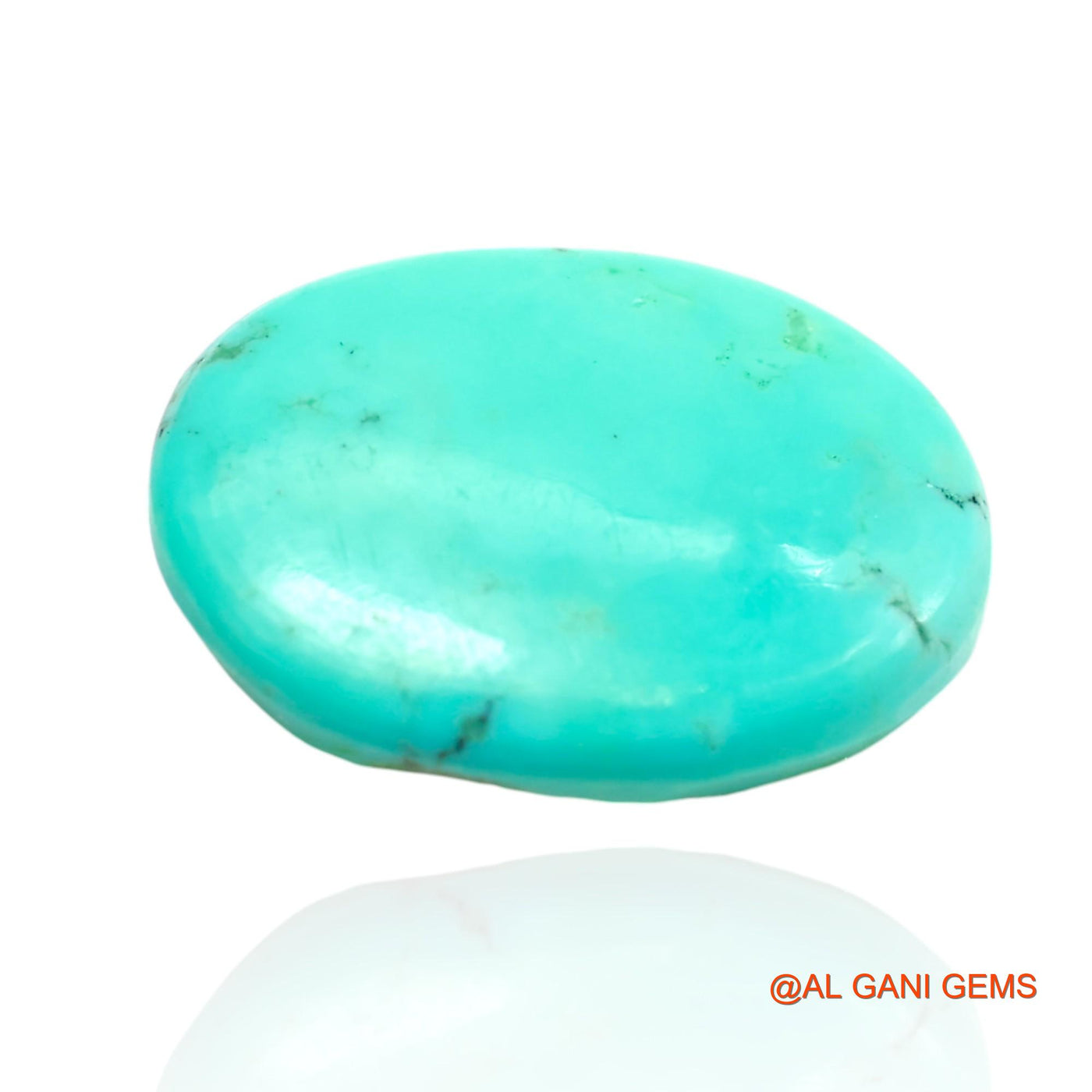 10.00 Cts Unheated Arizona Turquoise Loose Gemstone Oval Cabochon Natural 17x12x5 mm T-99