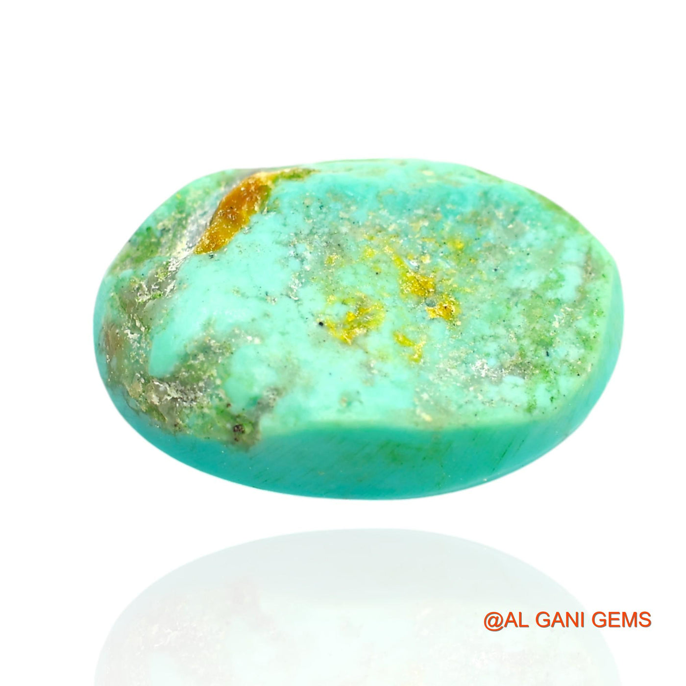 10.00 Cts Unheated Arizona Turquoise Loose Gemstone Oval Cabochon Natural 17x12x5 mm T-99