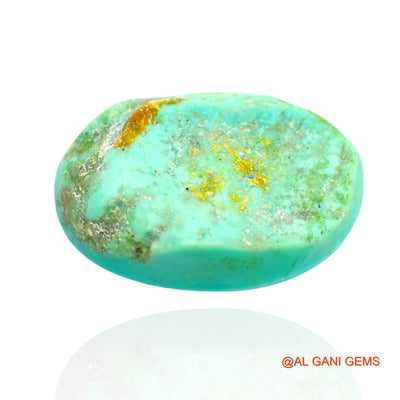 10.00 Cts Unheated Arizona Turquoise Loose Gemstone Oval Cabochon Natural 17x12x5 mm T-99