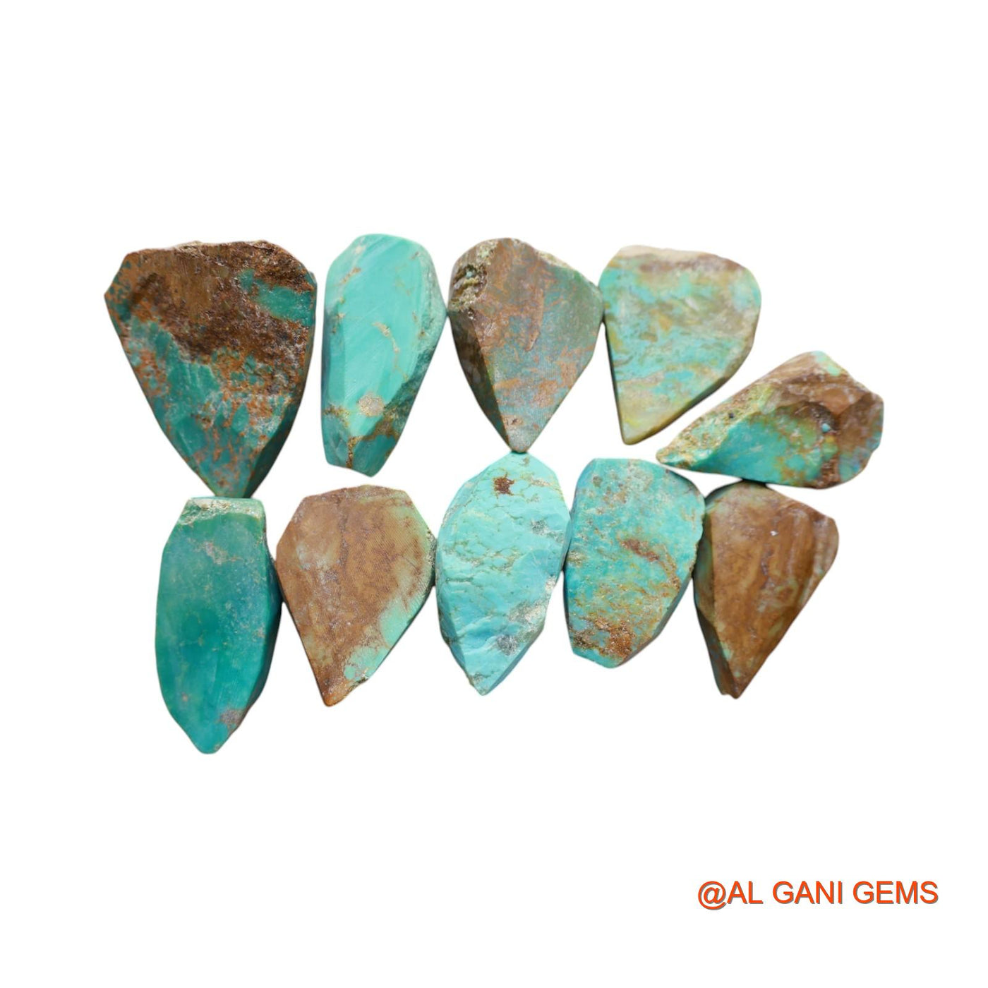 Natural Turquoise Loose Gemstone Fancy Rough From Arizona 110 Pcs Wholesale Lot 160.00 Cts 13X21X7 TO 22X27X8 MM TR-11