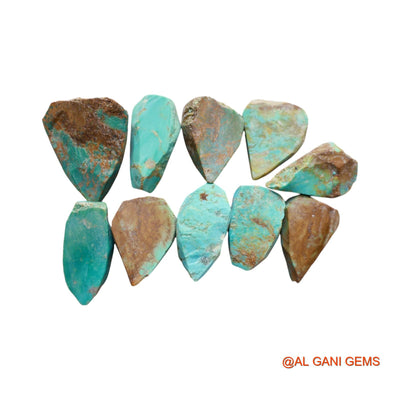 Natural Turquoise Loose Gemstone Fancy Rough From Arizona 110 Pcs Wholesale Lot 160.00 Cts 13X21X7 TO 22X27X8 MM TR-11