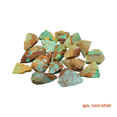 17 Pcs 199.00 Cts Natural Arizona Turquoise Loose Gemstone Fancy Rough Wholesale Lot 13X17X5 TO 19X30X7 MM TR-17