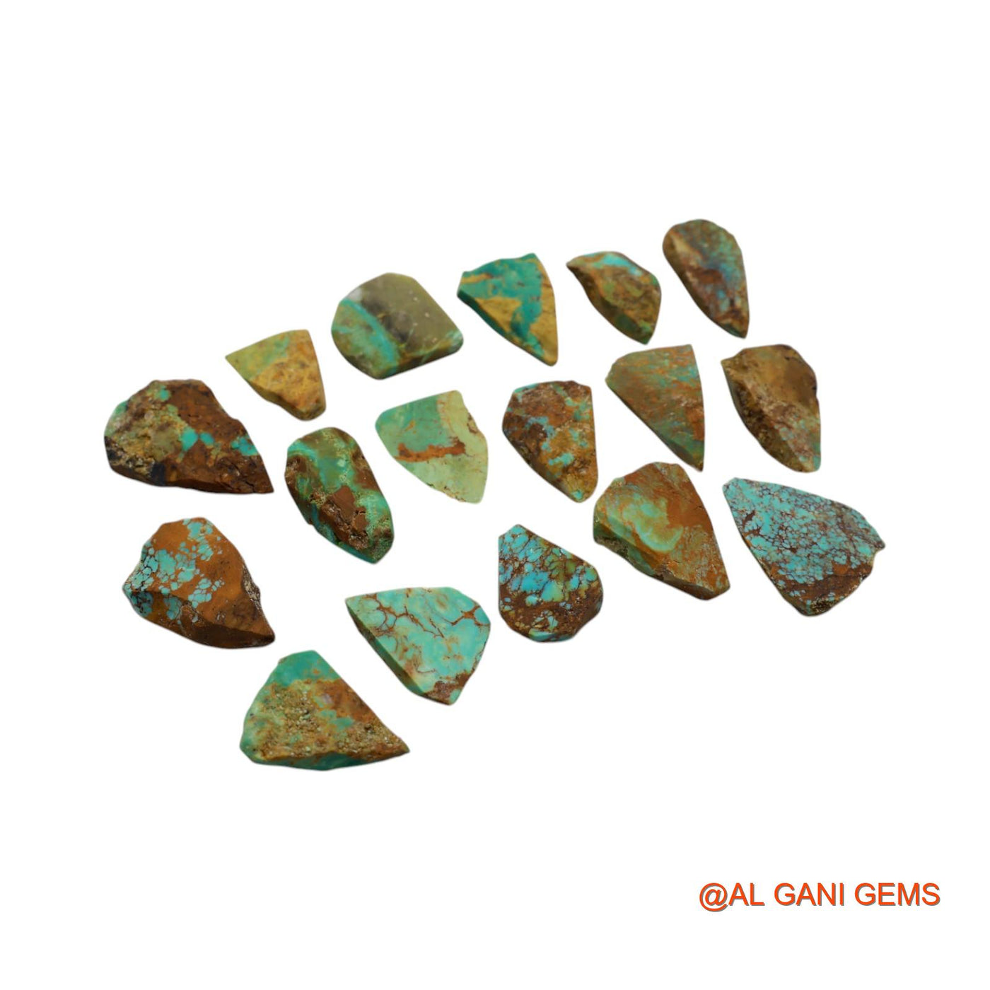 17 Pcs 199.00 Cts Natural Arizona Turquoise Loose Gemstone Fancy Rough Wholesale Lot 13X17X5 TO 19X30X7 MM TR-17