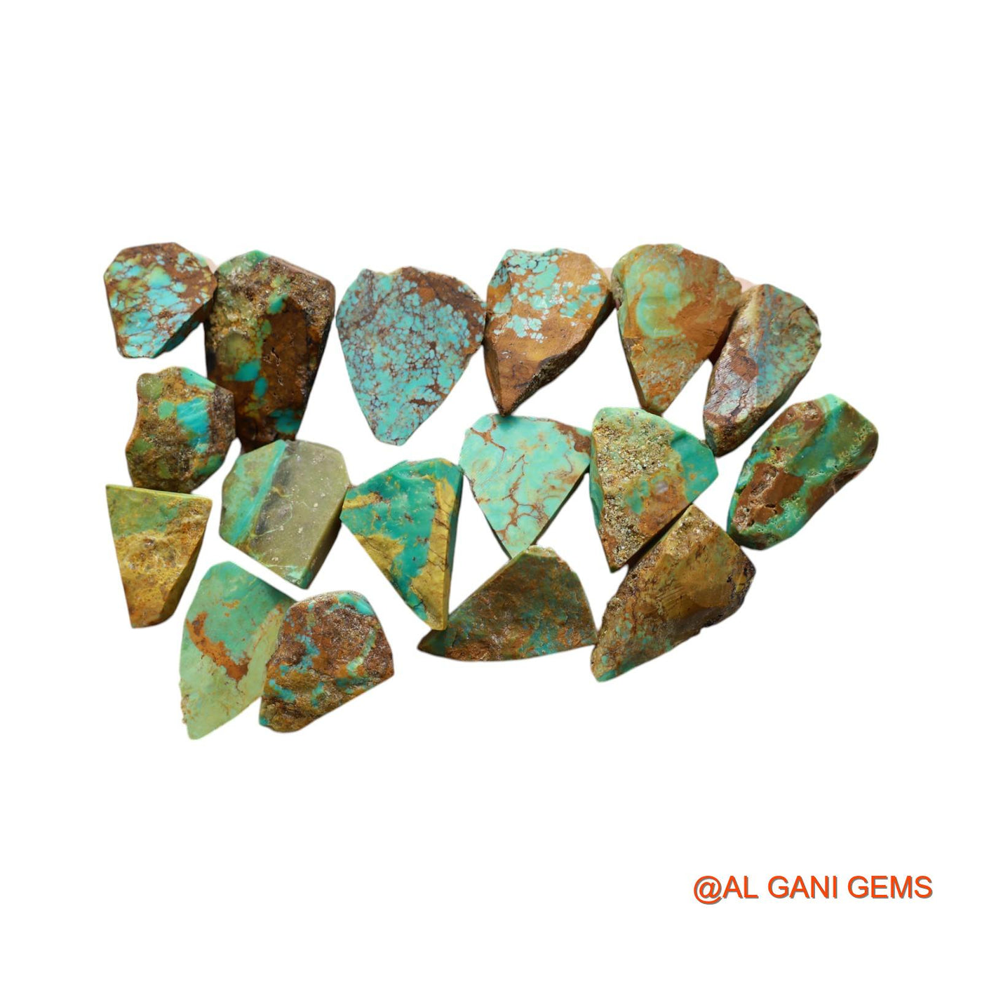 17 Pcs 199.00 Cts Natural Arizona Turquoise Loose Gemstone Fancy Rough Wholesale Lot 13X17X5 TO 19X30X7 MM TR-17